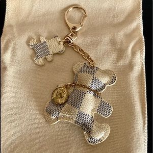 Teddy bear bag charm and key chain